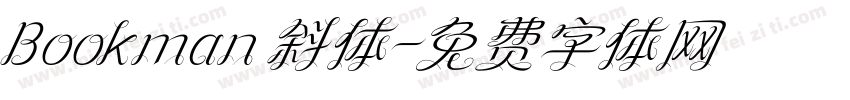Bookman 斜体字体转换